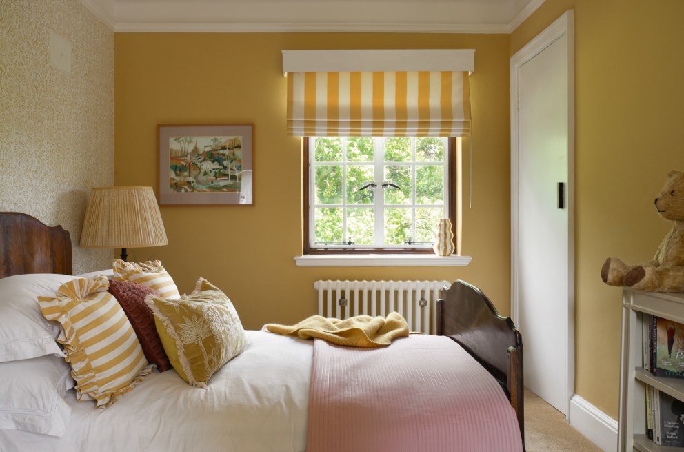 St Timothee | St Timothee yellow guest bedoom 1 | Interior Designers